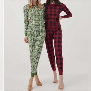 Pact Organic Holiday Pajama Set - Small
